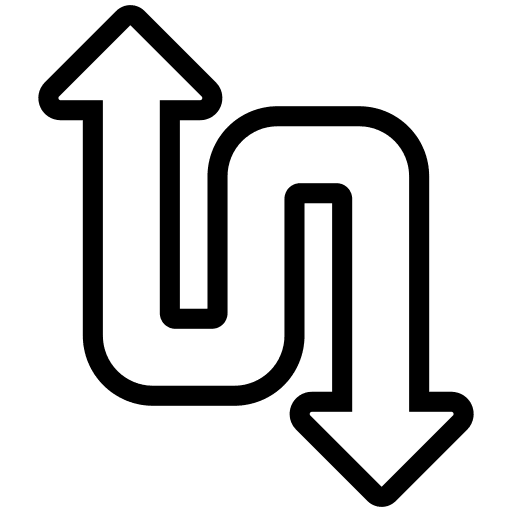 Opposite opposite arrows interface icon Opposite opposite arrows interface icon