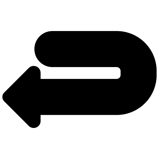 Return interface arrows sign icon