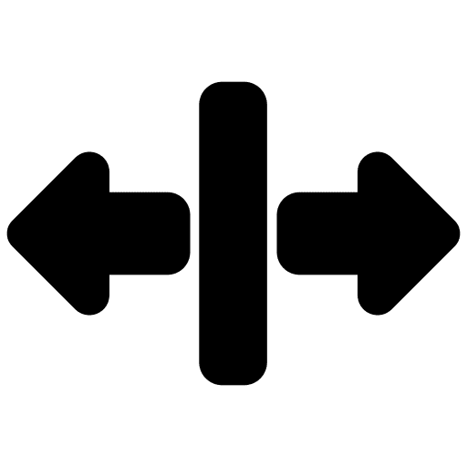 Wide interface wide arrows icon
