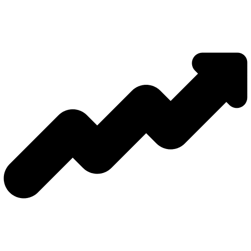 Zig zag arrows interface sign icon