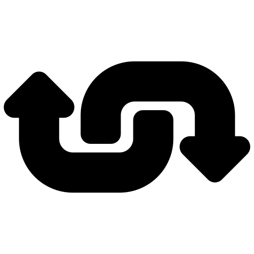 Opposite sign opposite arrows icon Opposite sign opposite arrows icon