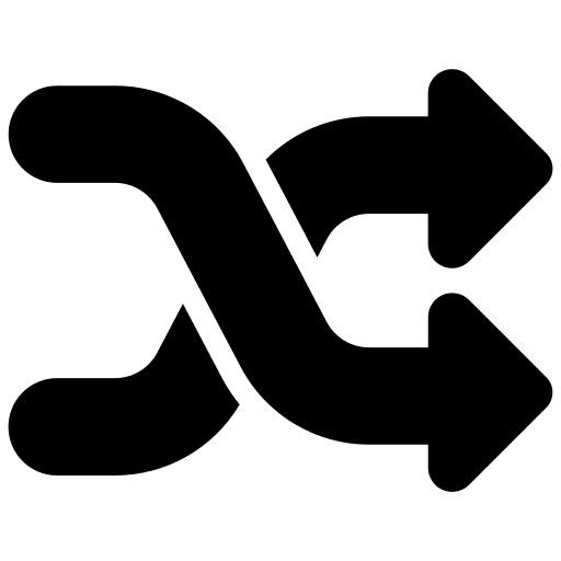 Shuffle arrows shuffle interface icon Shuffle arrows shuffle interface icon