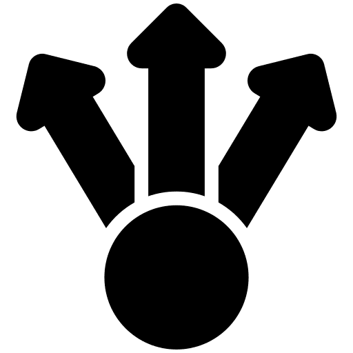 Ways sign interface arrows icon Ways sign interface arrows icon