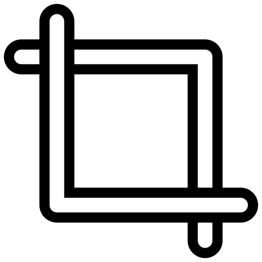 Crop ui editing graphic design icon
