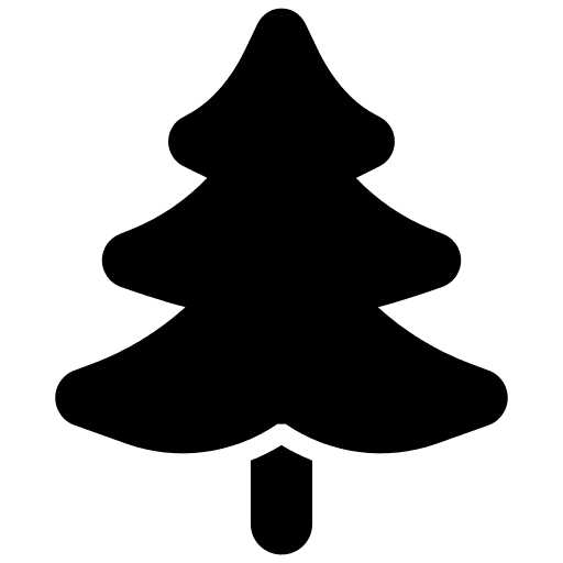 Pine forest nature green icon