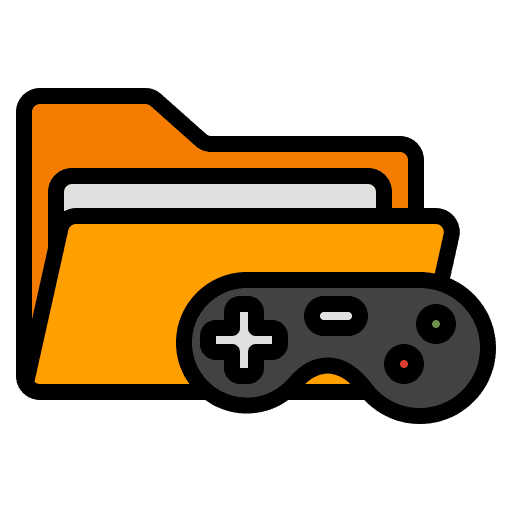 Folder archive game controller interface icon