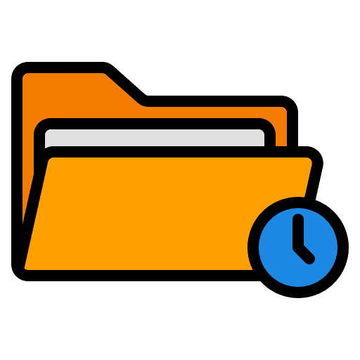 Folder ui clock archive icon