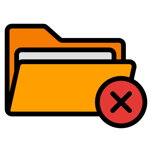 Delete folder archive file storage data storage icon Delete folder archive file storage data storage icon
