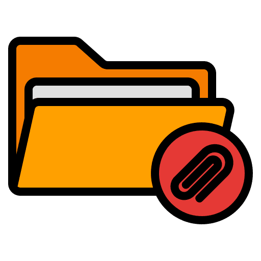 Folder files and folders archive paperclip icon Folder files and folders archive paperclip icon