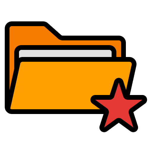 Folder folder star document icon Folder folder star document icon