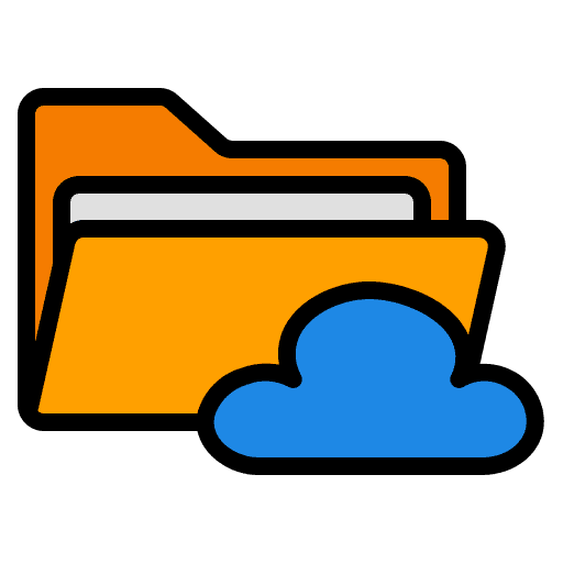 Cloud folder cloud storage cloud folder archive icon Cloud folder cloud storage cloud folder archive icon