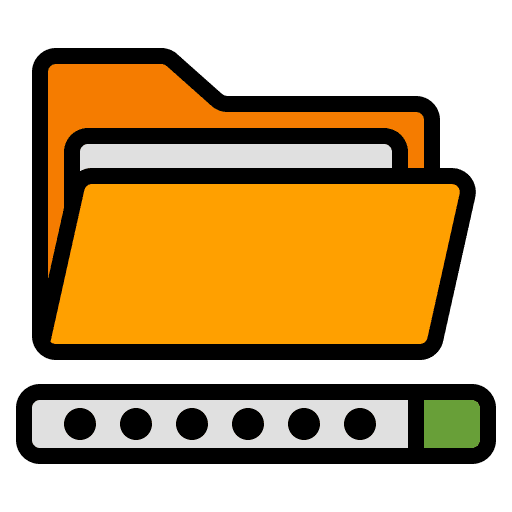 Folder archive password login icon Folder archive password login icon