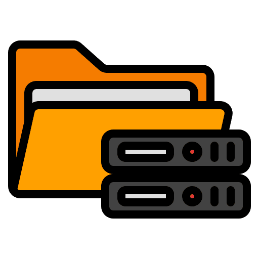 Folder data storage archive ui icon Folder data storage archive ui icon
