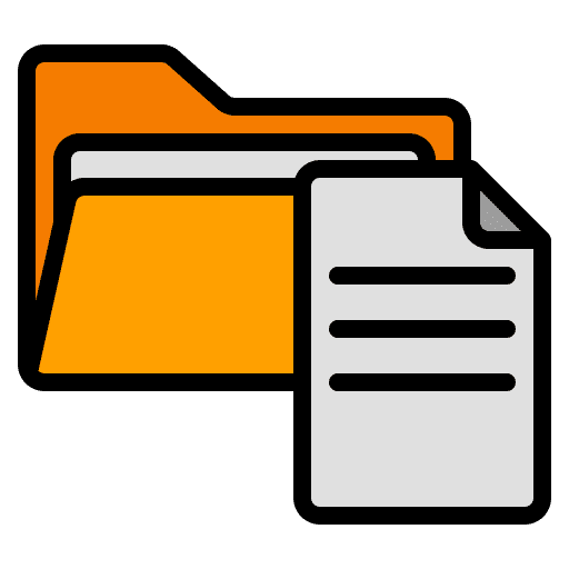 Folder interface data storage files and folders icon Folder interface data storage files and folders icon