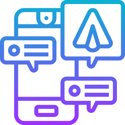 Telegram communications shipping and delivery delivery icon