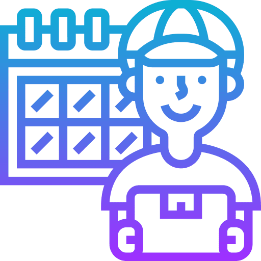 Calendar delivery arrival logistics delivery icon