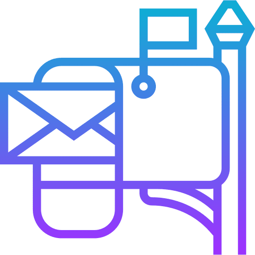 Mailbox postal service envelope shipping and delivery icon Mailbox postal service envelope shipping and delivery icon