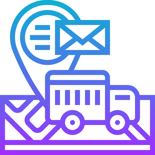 Navigation truck car location icon Navigation truck car location icon