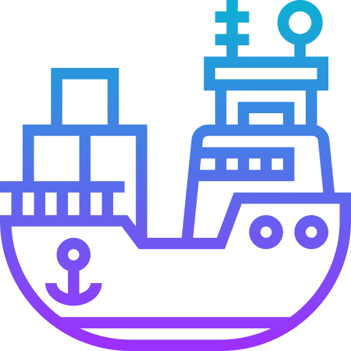 Ship cargo ship import logistic icon Ship cargo ship import logistic icon