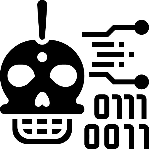 Threat security skull threat icon Threat security skull threat icon