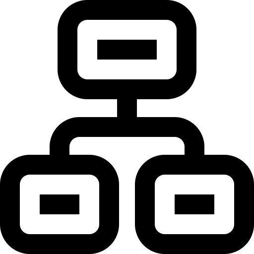 Diagram business and finance organized breakdown icon