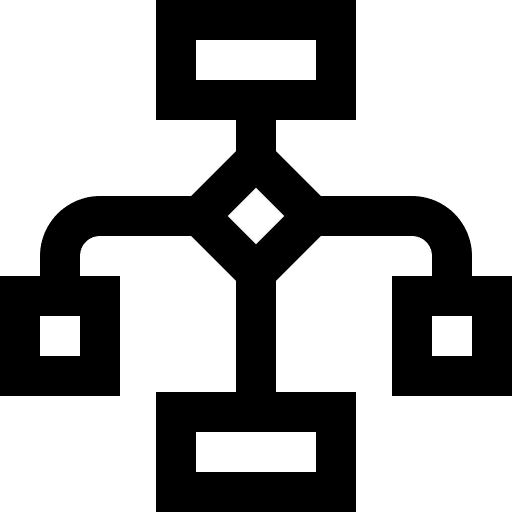 Flowchart business and finance diagram business icon