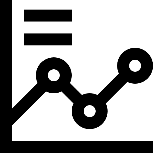 Line chart chart zip line business and finance icon