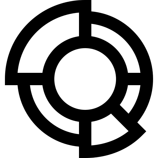Pie chart graphics usage graphical icon