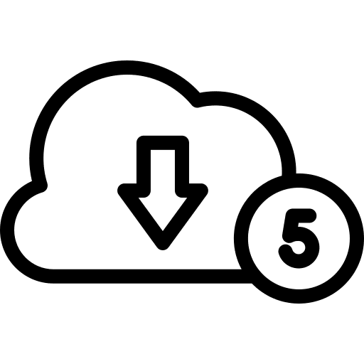 Cloud computing arrows notifications cloud computing icon Cloud computing arrows notifications cloud computing icon