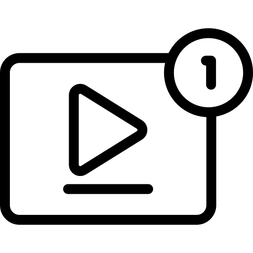 Video player video alert movie icon Video player video alert movie icon