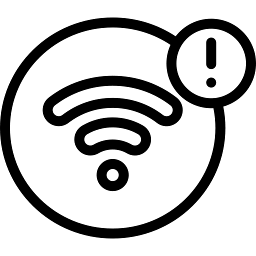 Wifi alert wireless connection communications icon