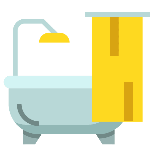 Bathtub bath wellness bathroom icon
