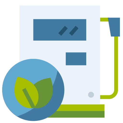 Eco fuel eco friendly eco fuel renewable energy icon