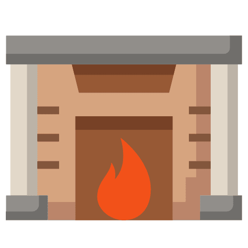 Fireplace home fireplace furniture and household icon Fireplace home fireplace furniture and household icon
