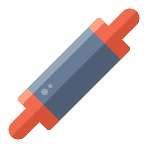 Rolling pin appliance miscellaneous kitchenware icon