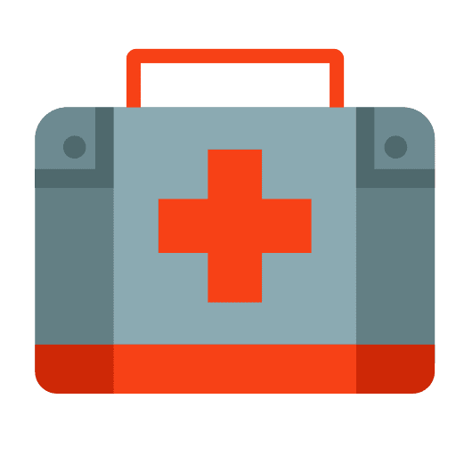 First aid kit healthcare and medical emergency first aid kit icon