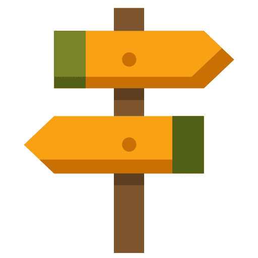 Sign signaling orientation arrows icon Sign signaling orientation arrows icon