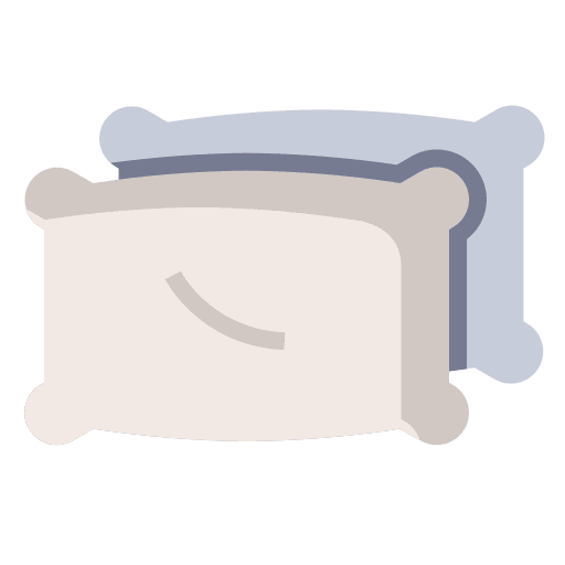 Pillows rest sleeping bedroom icon