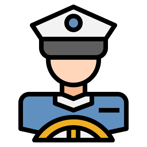 Captain professions and jobs driver occupation icon Captain professions and jobs driver occupation icon