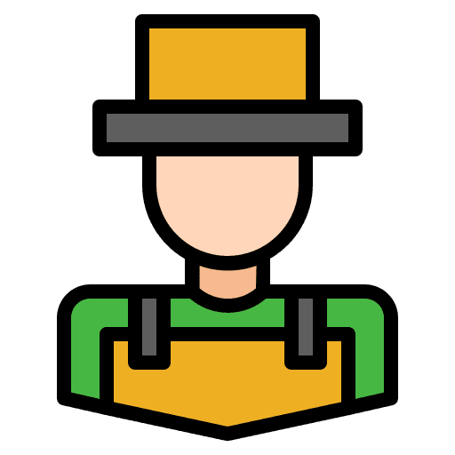 Gardener farming and gardening agriculture farmers icon Gardener farming and gardening agriculture farmers icon