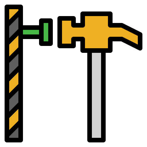 Hammer repair construction construction and tools icon Hammer repair construction construction and tools icon