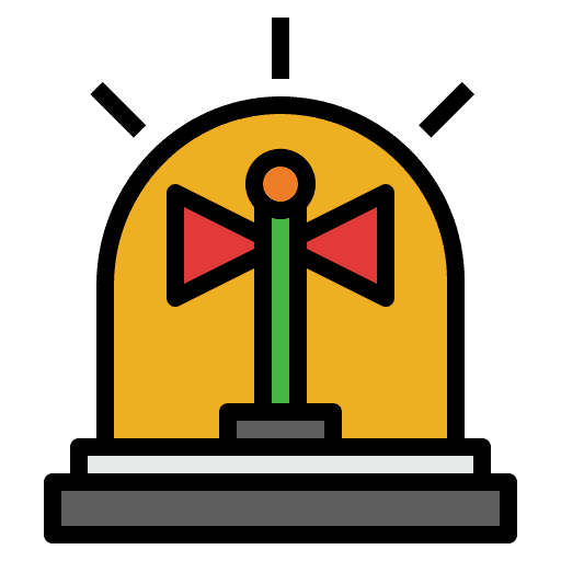 Siren warning security siren icon Siren warning security siren icon