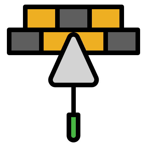 Trowel labor work construction site icon Trowel labor work construction site icon