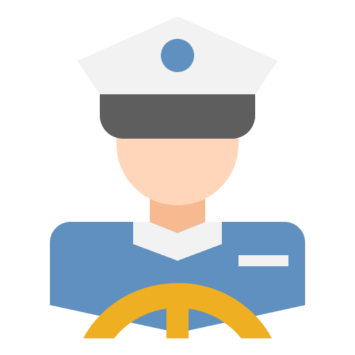 Captain avatar professions and jobs man icon
