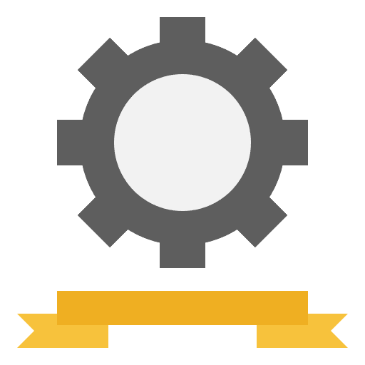 Engineering processing automation gears icon