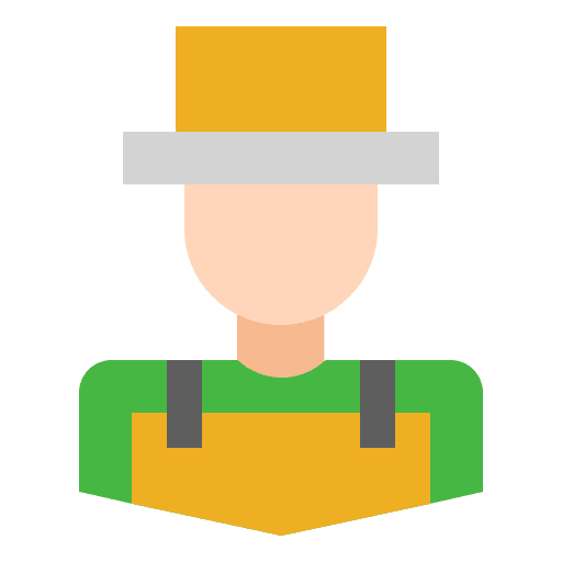 Gardener labour people farming icon Gardener labour people farming icon