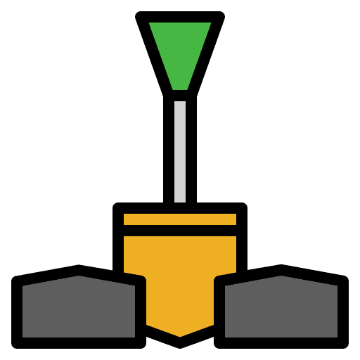 Spade hoe shovel agriculture icon Spade hoe shovel agriculture icon