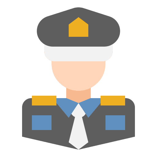 Policeman guard person occupation icon Policeman guard person occupation icon
