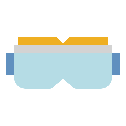 Safety glasses eyeglasses security industry icon Safety glasses eyeglasses security industry icon
