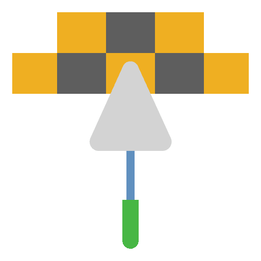 Trowel construction and tools labor construction site icon Trowel construction and tools labor construction site icon